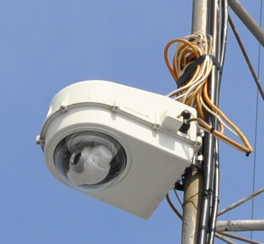 Webcam on tower closeup